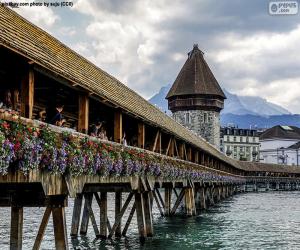 yapboz Kapell Köprüsü, İsviçre